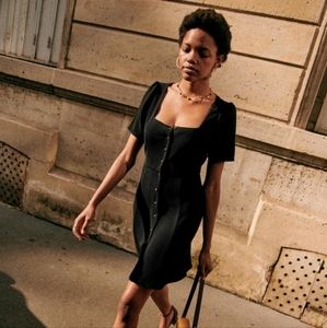 NWOT Sezane Lianne Dress LBD - Black, 14 or 16